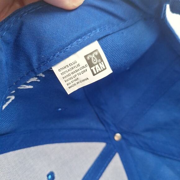 Indianapolis Colts NFL Team Apparel OSFM Hook & Loop Cap Hat Blue - Picture 7 of 7